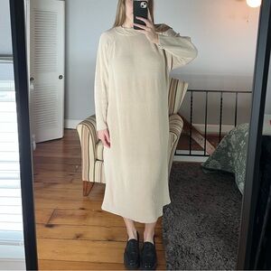 Free People Beach cream knit maxi dress